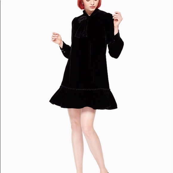 Kate Spade New York Velvet Swing Dress - Picture 2 of 6